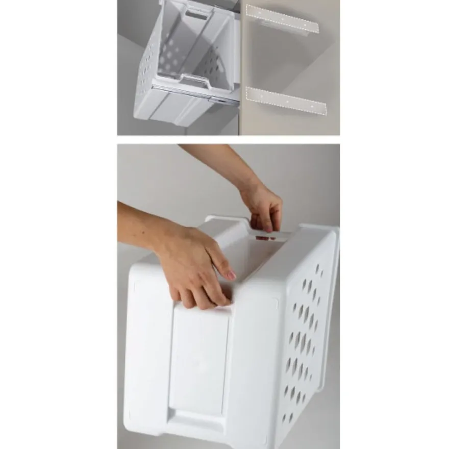 LAUNDRY UP - Tolva para ropa con guías de extracción total