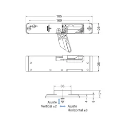 LDD - Freno retenedor paragolpes embutido