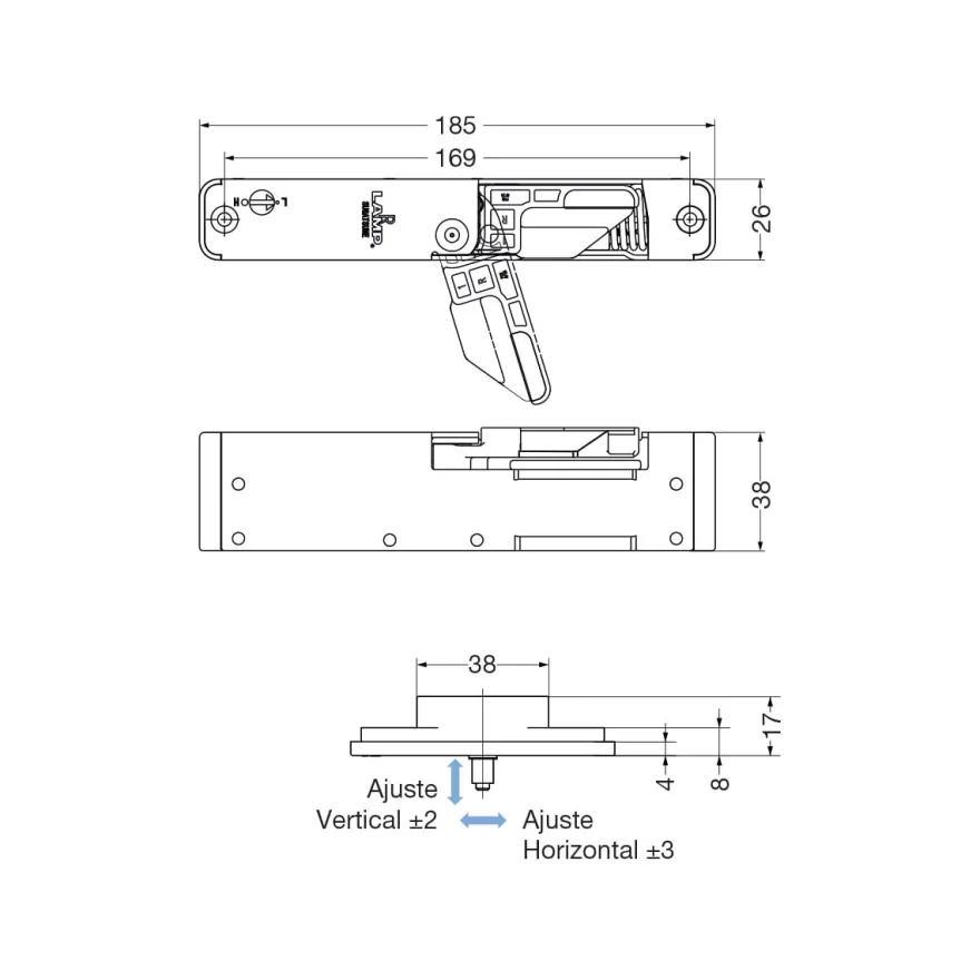 LDD - Freno retenedor paragolpes embutido
