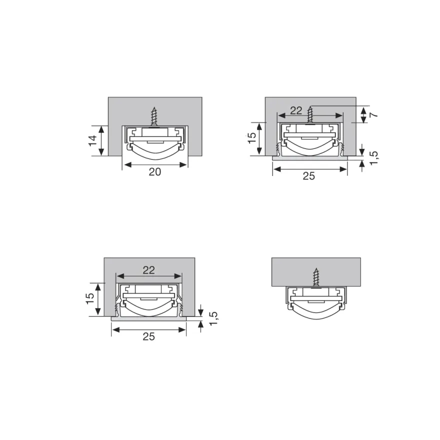 LED POWER-STICK TF - Regletas LED conectables con perfil difusor a 24V