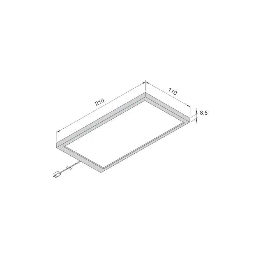 LED SKY - Foco rectangular sobrepuesto a 24V
