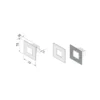 LED WALL F - Bañador cuadrado Led para empotrar en pared de luzhomogénea