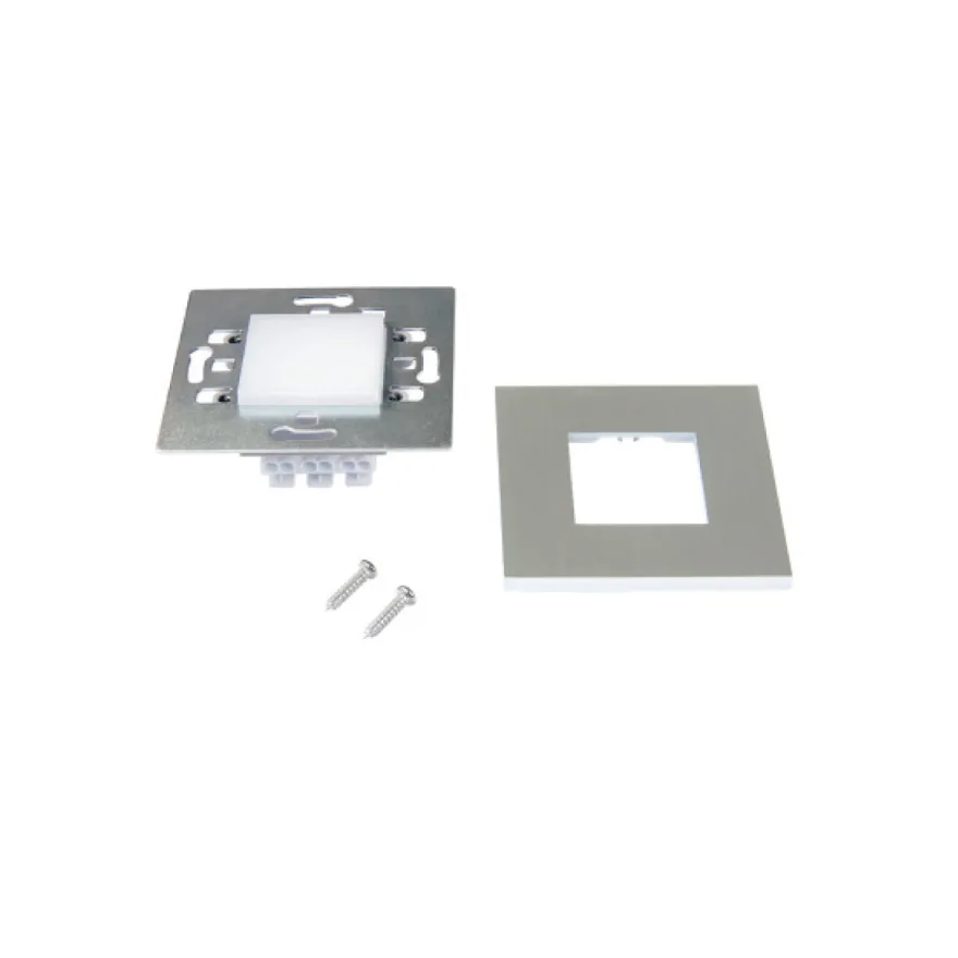 LED WALL F - Bañador cuadrado Led para empotrar en pared de luzhomogénea