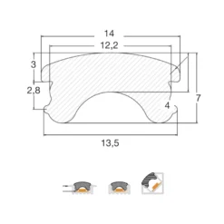 LESTER - Rollo perfil flexible empotrado hasta 12W