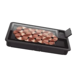 LIBERTY GLASS - Cargador inalámbrico decorativo de 20W para 4 dispositivos con 1 toma USB-C y 1 toma USB-A