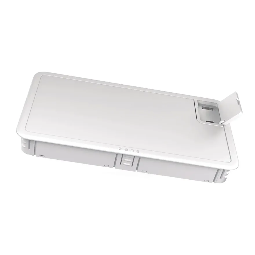 LIBERTY GLASS - Cargador inalámbrico decorativo de 20W para 4 dispositivos con 1 toma USB-C y 1 toma USB-A