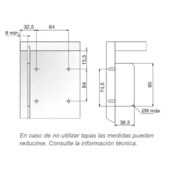 LIBRA H11 - Colgador extra fino antidescolgamiento para muebles suspendidos