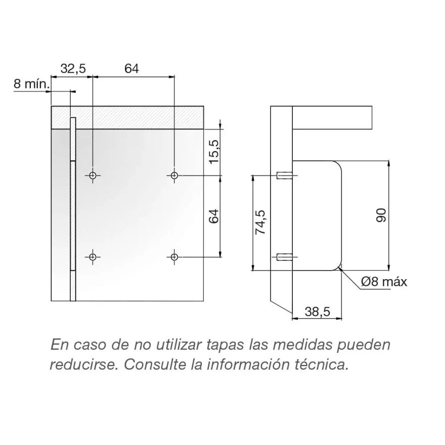 LIBRA H11 - Colgador extra fino antidescolgamiento para muebles suspendidos