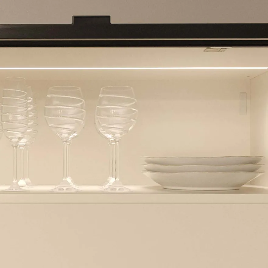 LIBRA H2 - Colgador oculto antivuelco sin mano para muebles altos