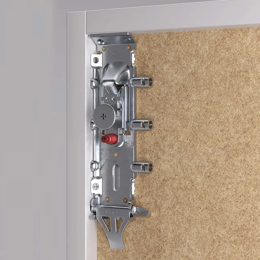 LIBRA H2 - Colgador oculto antivuelco sin mano para muebles altos