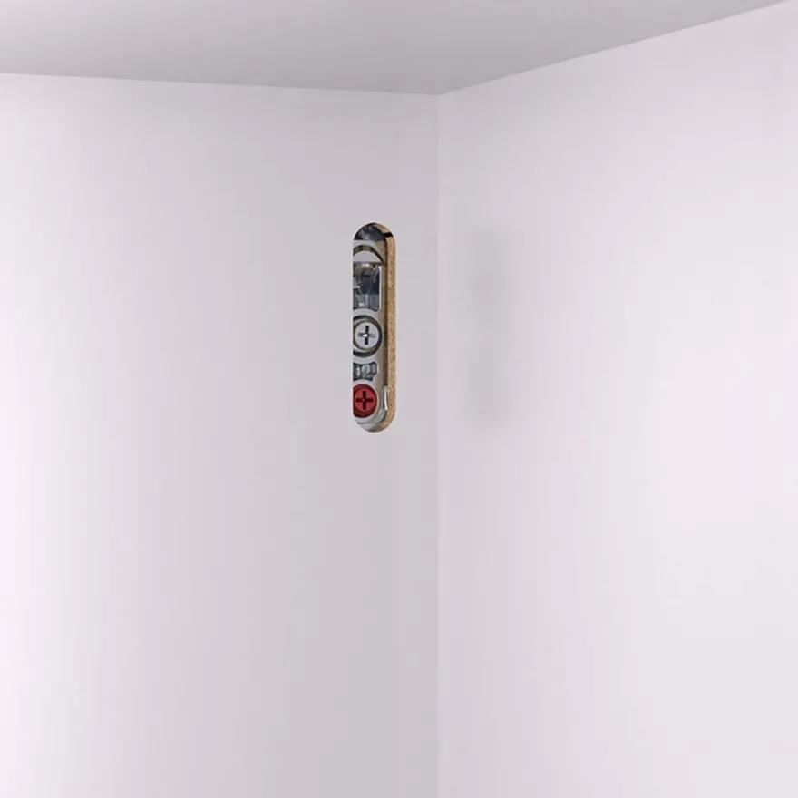 LIBRA H2 - Colgador oculto antivuelco sin mano para muebles altos