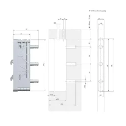 LIKU - Colgador oculto antidescolgamiento para muebles suspendidos hasta 250kg.