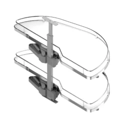 Linea COMPACT - Bandeja rinconera deslizante de base Blanca