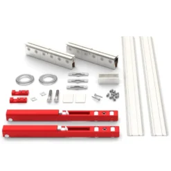LITE GLASS T 100 - Jgo. Accesorios retráctiles para puerta corredera de cristal hasta 100 Kg.