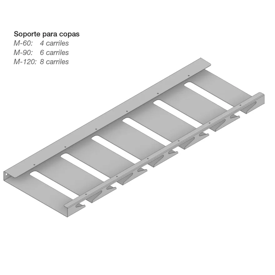 ÉLITE - Soporte para copas para el interior del armario