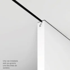 LITE T 100 - Perfil oculto minimalista para instalación empotrada a falso techo para hojas hasta 100 Kg.
