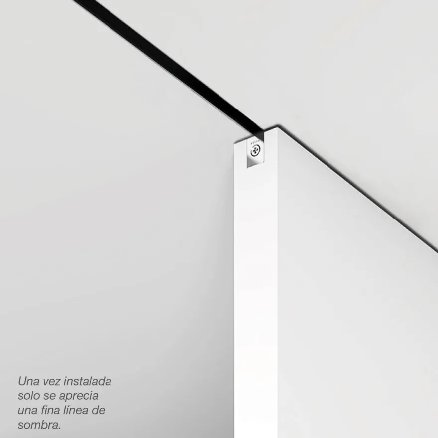 LITE T 100 - Perfil oculto minimalista para instalación empotrada a falso techo para hojas hasta 100 Kg.
