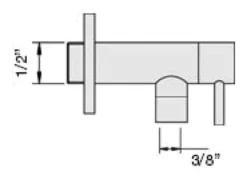 Llave regulación 1/2 - 3/8 Pulgada - NEVIS