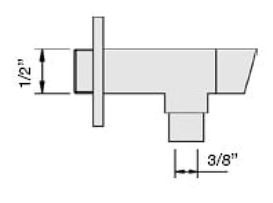 Llave regulación 1/2 - 3/8 Pulgada - SAONA