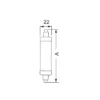Lámpara LED Lineal R7S (220V.)