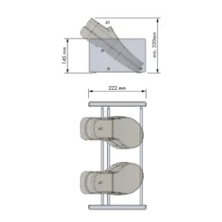Línea CHIC – Soporte zapatero para interior bandeja extraíble