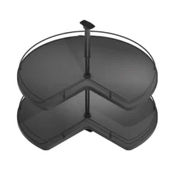 Línea COMPACT Antracita – Bandeja rinconera giratoria de eje central