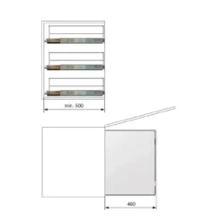 Línea COMPACT Antracita - Bandeja multiuso extraíble
