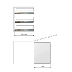 Línea COMPACT Antracita - Bandeja multiuso extraíble