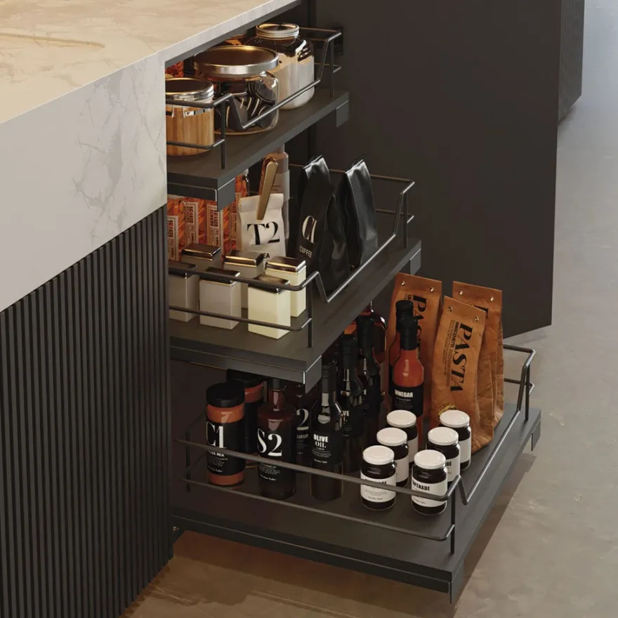 Línea COMPACT Antracita - Bandeja multiuso extraíble