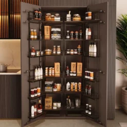 Línea COMPACT Antracita – Columna despensero doble