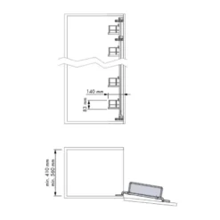 Línea COMPACT Antracita – Estante despensero para puertas