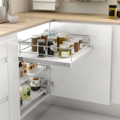 Línea COMPACT - Bandeja multiuso extraíble de base blanca