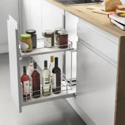 Línea COMPACT - Botellero extraíble con base blanca