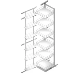 Línea COMPACT - Columna despensero doble de base blanca