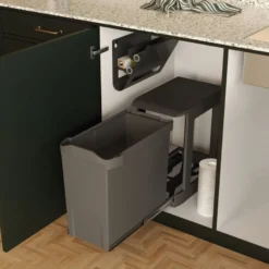 LÍNEA 245 - Cubo de basura extraíble de 1, 2 y 3 cubetas