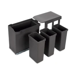 LÍNEA 245 - Cubo de basura extraíble de 1, 2 y 3 cubetas