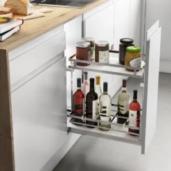 Línea FLAT - Botellero extraíble con bandeja superior