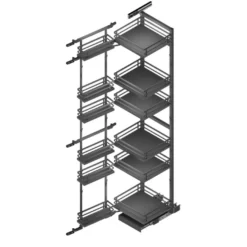 Línea FLAT - Columna despensero doble Antracita