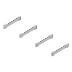 Línea FLAT - Jgo. de 4 Divisores Cromo/Blanco para botellero