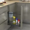 Línea FLAT - Soporte para paños Antracita con guías laterales