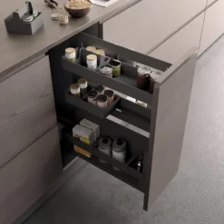 Línea Sous Chef - Botellero especiero con bandejas y guías basales para frentes