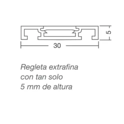 LOIS - Regleta LED con difusor cortable y empalmable extrafino