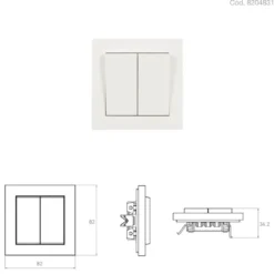 LONDON - Enchufes, interruptores y conmutadores de pared