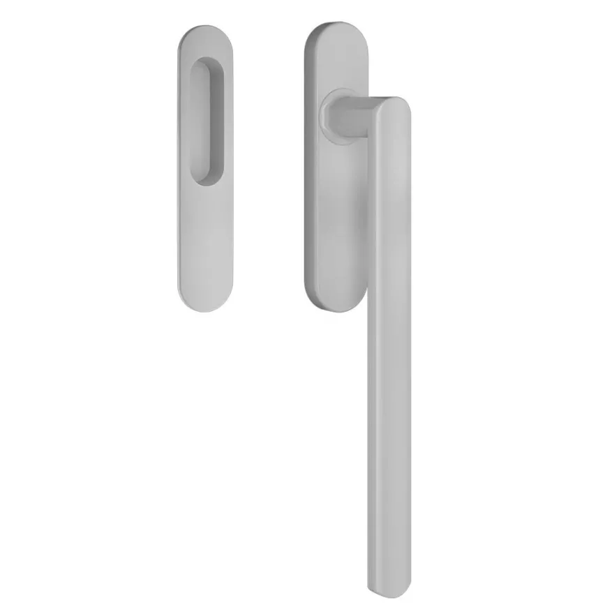 LUCE - Manilla con placa ciega ovalada para corredera elevable dnd