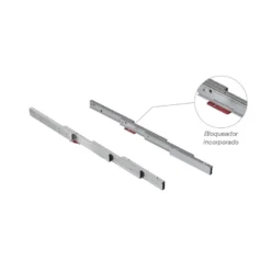 LUNCH - Guía extensible de 4 cuerpos autoarrastre para mesa oculta