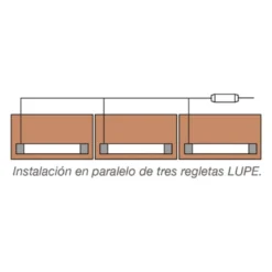 LUPE - Regleta led con sensor de iluminación lineal