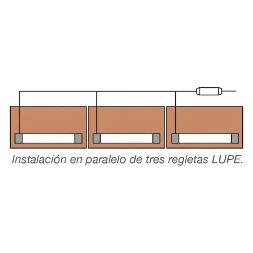 LUPE - Regleta led con sensor de iluminación lineal