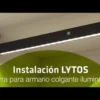 LYTHOS - Barra de armario con iluminación led y batería recargable