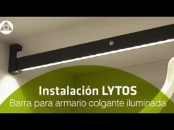 LYTHOS - Barra de armario con iluminación led y batería recargable