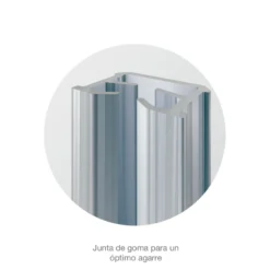 MAGIC-2 FRAME Guía invisible y perfiles para puerta corredera de vidrio